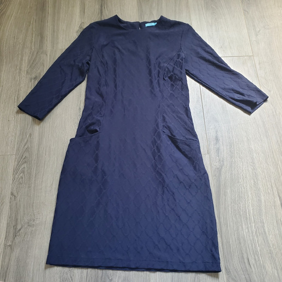 J. McLaughlin Dresses & Skirts - J McLaughlin Dress XS Catalina Cloth Navy Blue Southern Business Professional